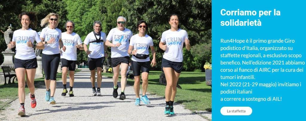 Run4hope 2022, le tappe in Sardegna con l’Associazione italiana contro leucemie, linfomi e mieloma