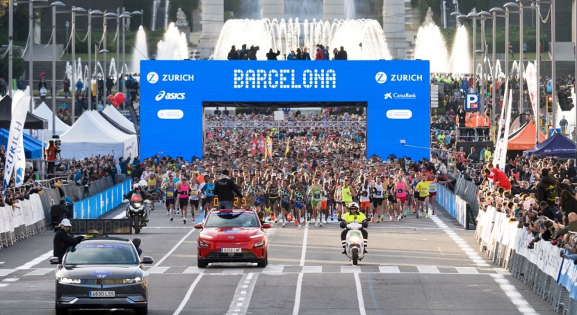 Mezza Maratona di Barcellona 19 febbraio 2023  GS Runners con il nostro Edoardo Cittadini