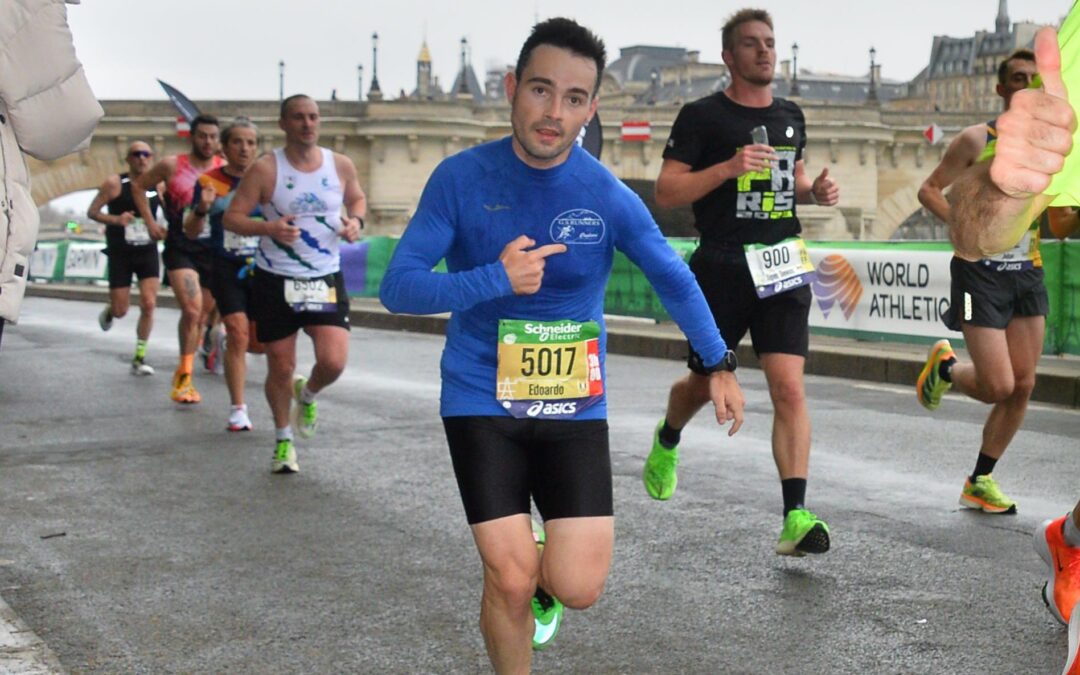 Grande EDOARDO Cittadini 2:46:29 – 3:57 di media – alla Maratona di Parigi